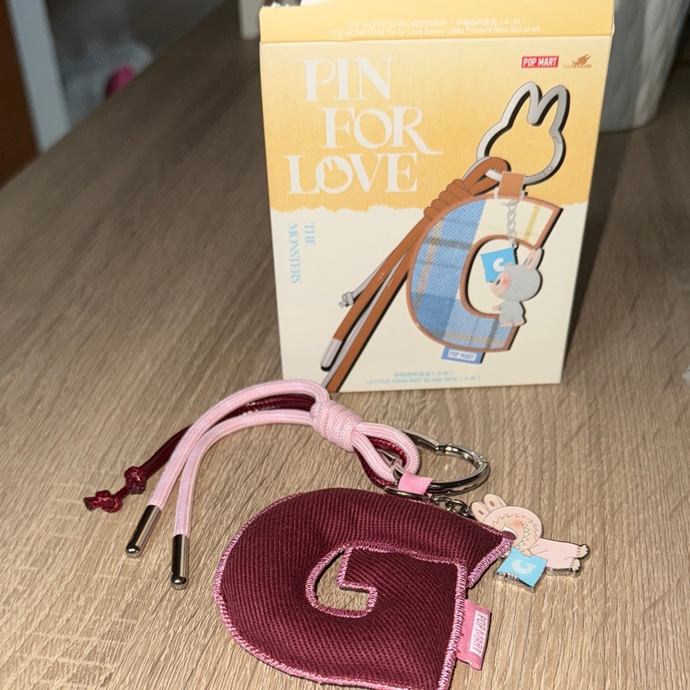 THE MONSTERS Pin For Love Series- Letter Pendant G